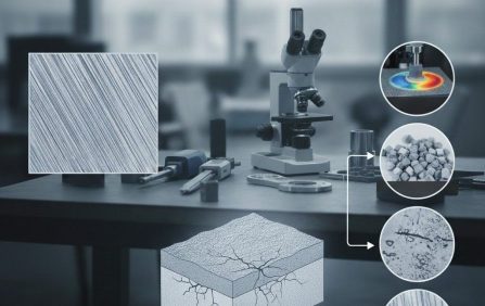 Abrasive grit size affecting metal surface integrity, wear behavior, and fatigue life during finishing